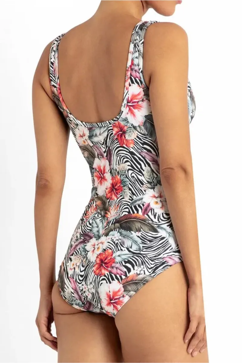 Jantzen Africa High Neck Mastectomy One Piece