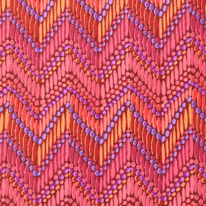 Kaffe Fassett Collective - February 2023 - Darker ColorwayBeaded Curtain Red Yardage