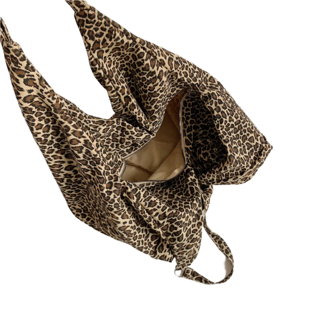 Leopard Polyester Tote Bag