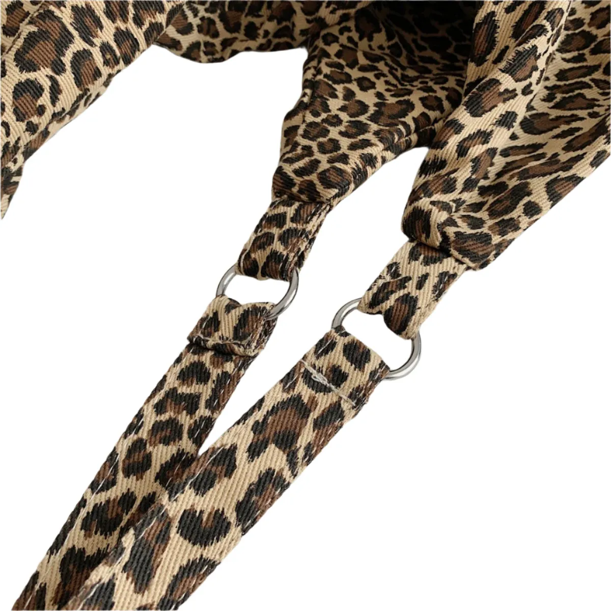 Leopard Polyester Tote Bag