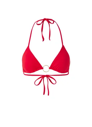 Miami Red Bikini Top