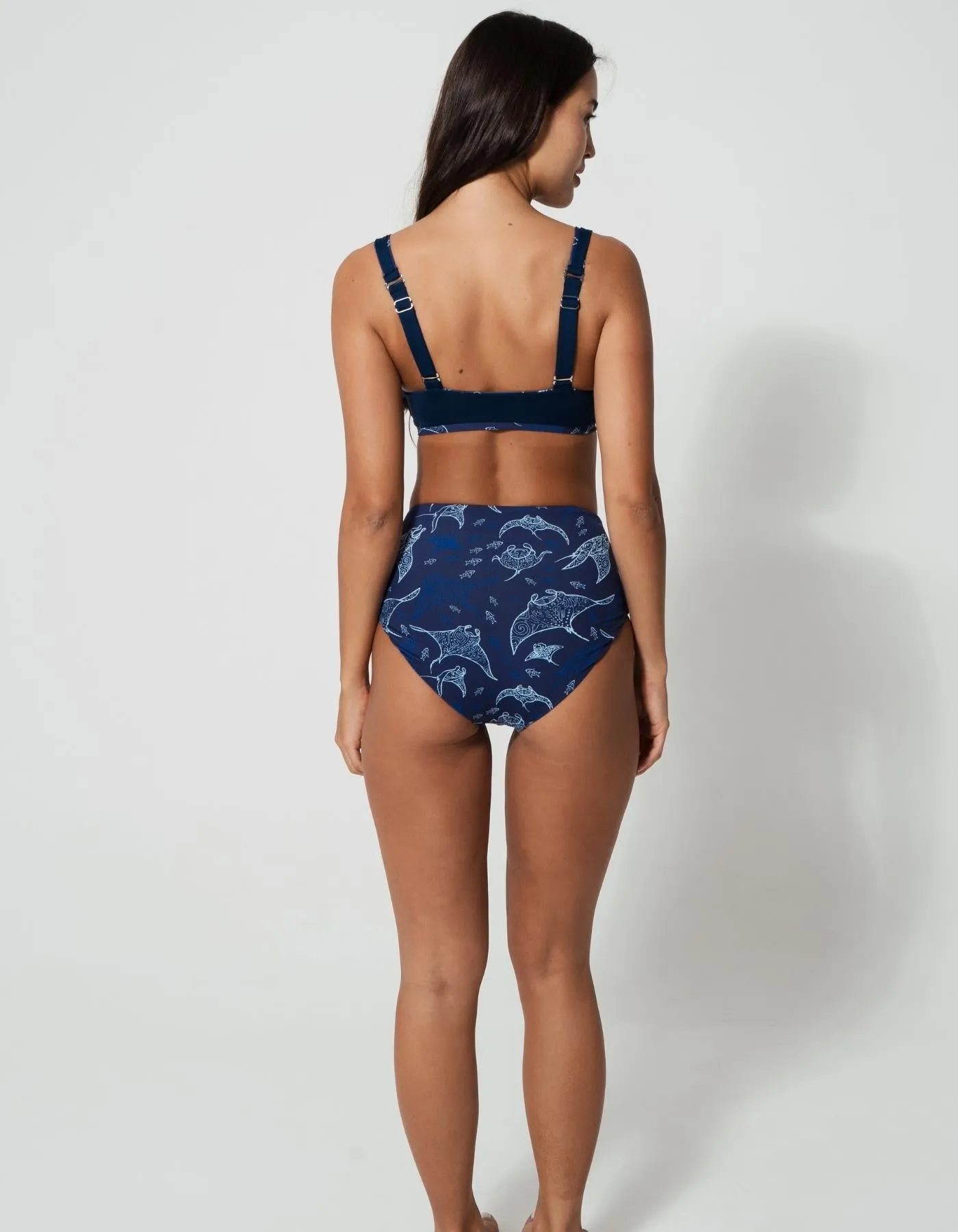 Ocean Manta Womens Tank Bikini Top