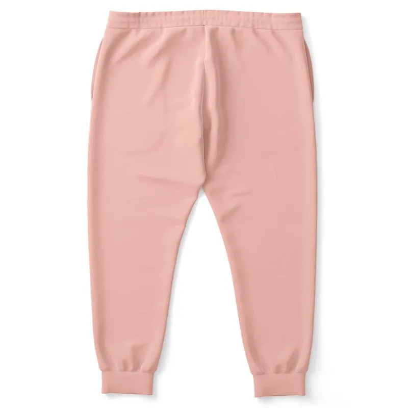Pale Pastel Pink Red Joggers | Unisex | with PLUS sizes | Bright Pale Pastel Pink Red | C0M30Y22K0