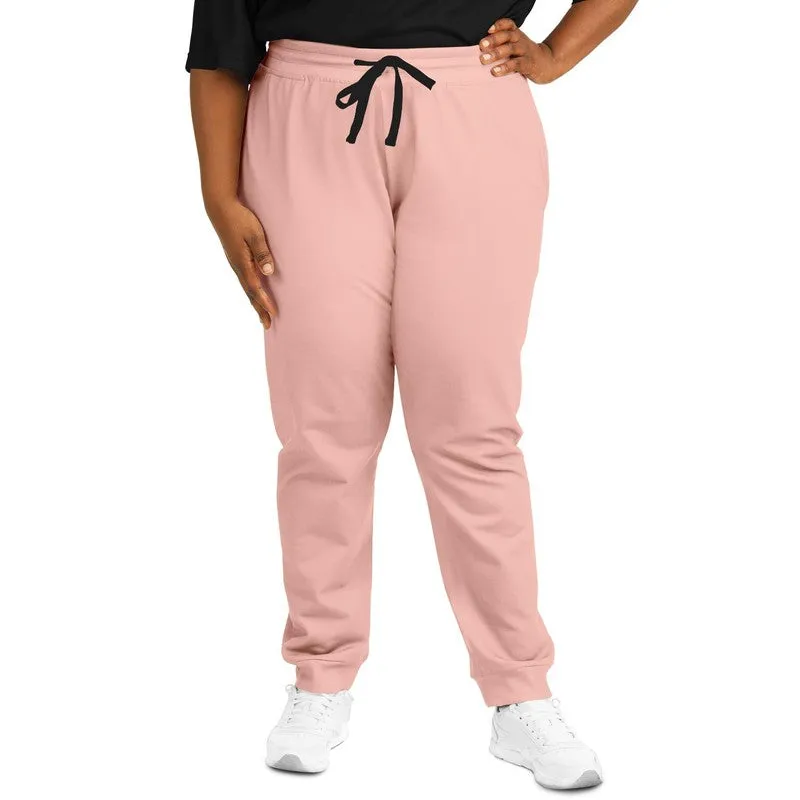 Pale Pastel Pink Red Joggers | Unisex | with PLUS sizes | Bright Pale Pastel Pink Red | C0M30Y22K0