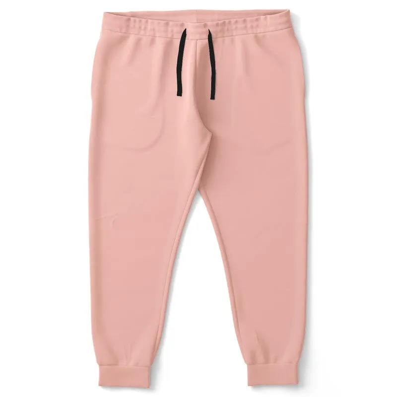 Pale Pastel Pink Red Joggers | Unisex | with PLUS sizes | Bright Pale Pastel Pink Red | C0M30Y22K0