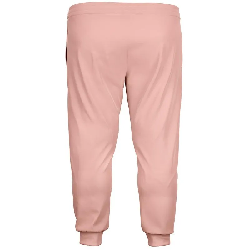 Pale Pastel Pink Red Joggers | Unisex | with PLUS sizes | Bright Pale Pastel Pink Red | C0M30Y22K0