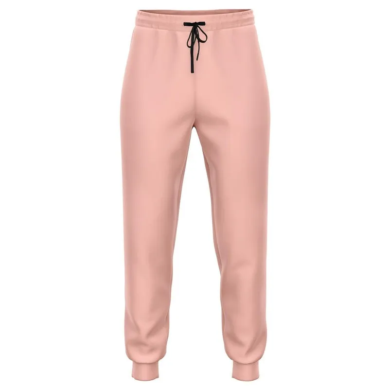 Pale Pastel Pink Red Joggers | Unisex | with PLUS sizes | Bright Pale Pastel Pink Red | C0M30Y22K0