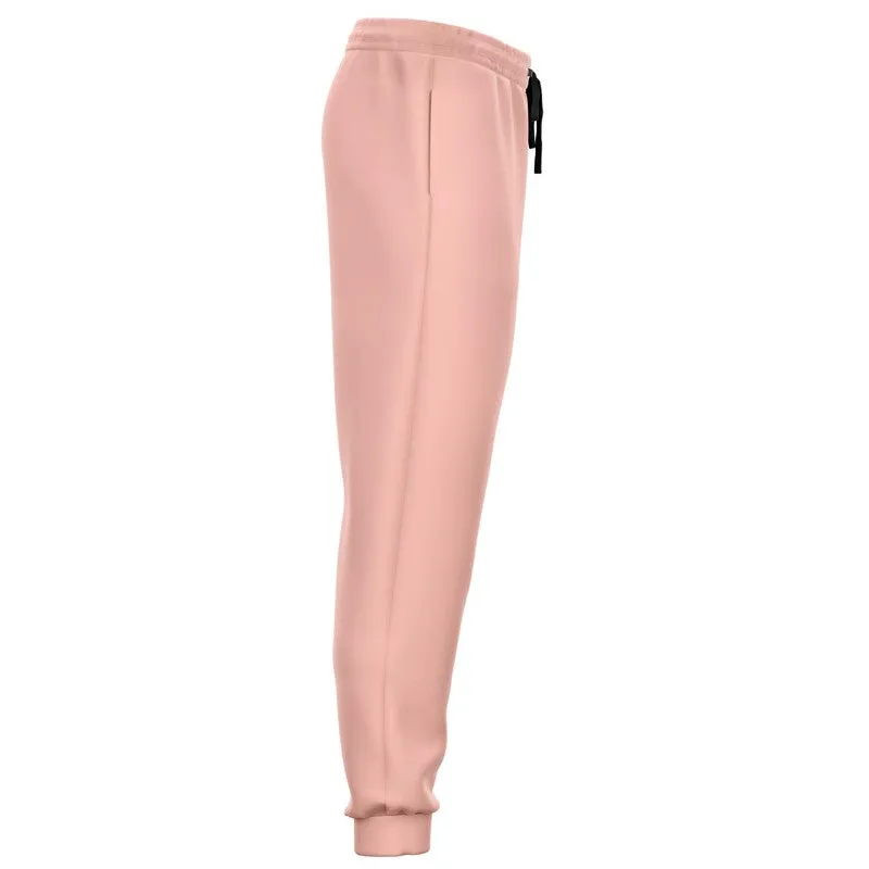 Pale Pastel Pink Red Joggers | Unisex | with PLUS sizes | Bright Pale Pastel Pink Red | C0M30Y22K0