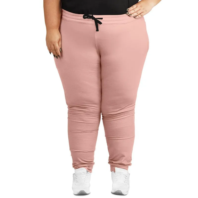 Pale Pastel Pink Red Joggers | Unisex | with PLUS sizes | Bright Pale Pastel Pink Red | C0M30Y22K0