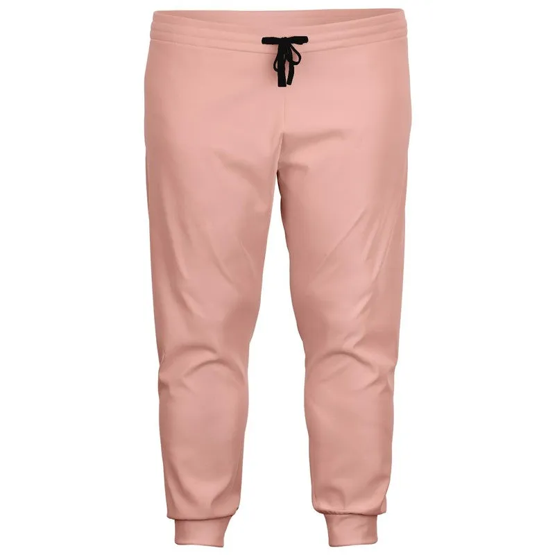 Pale Pastel Pink Red Joggers | Unisex | with PLUS sizes | Bright Pale Pastel Pink Red | C0M30Y22K0