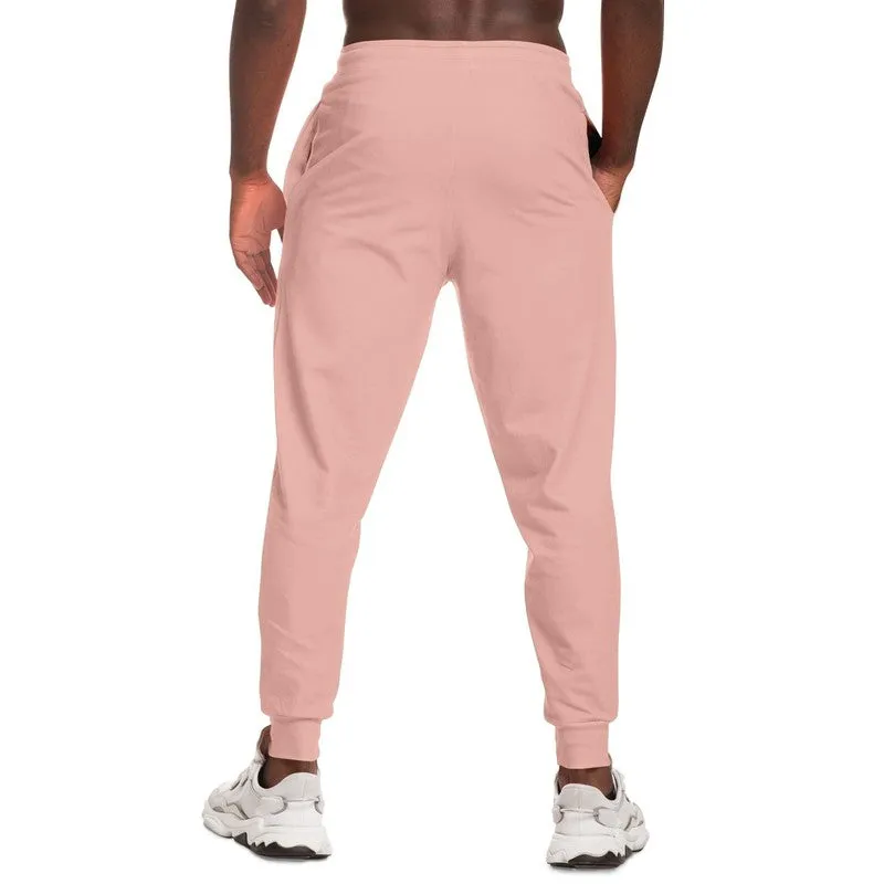 Pale Pastel Pink Red Joggers | Unisex | with PLUS sizes | Bright Pale Pastel Pink Red | C0M30Y22K0