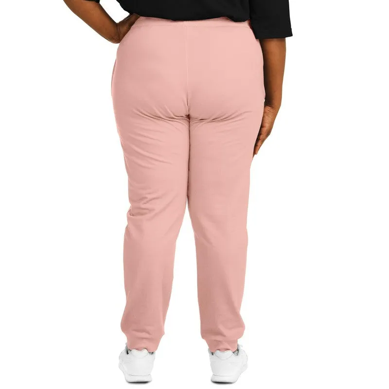 Pale Pastel Pink Red Joggers | Unisex | with PLUS sizes | Bright Pale Pastel Pink Red | C0M30Y22K0