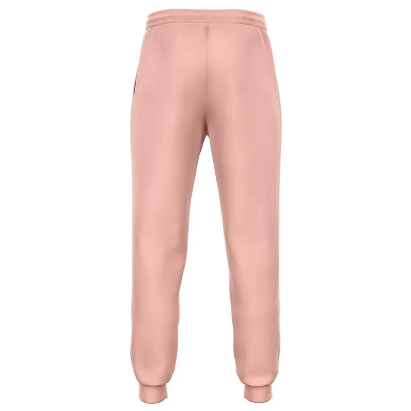 Pale Pastel Pink Red Joggers | Unisex | with PLUS sizes | Bright Pale Pastel Pink Red | C0M30Y22K0