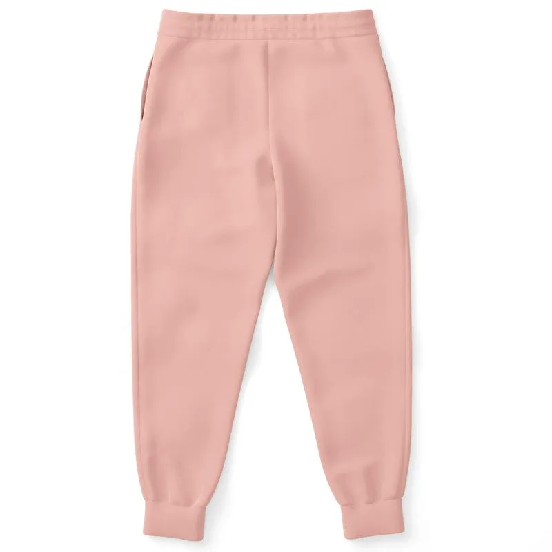 Pale Pastel Pink Red Joggers | Unisex | with PLUS sizes | Bright Pale Pastel Pink Red | C0M30Y22K0