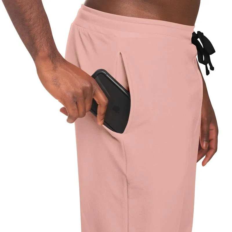 Pale Pastel Pink Red Joggers | Unisex | with PLUS sizes | Bright Pale Pastel Pink Red | C0M30Y22K0