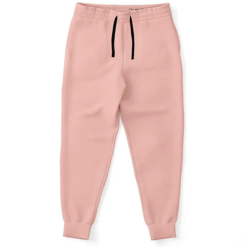 Pale Pastel Pink Red Joggers | Unisex | with PLUS sizes | Bright Pale Pastel Pink Red | C0M30Y22K0