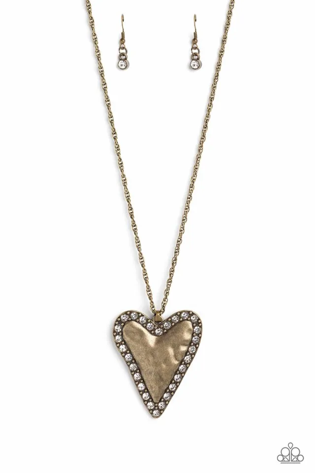 Paparazzi Necklace ~ Radiant Romeo - Brass