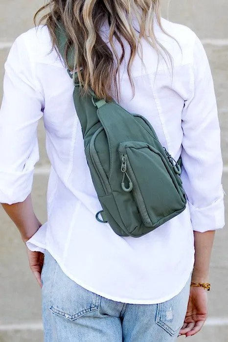 Pippa Reversible Nylon Sling Bag