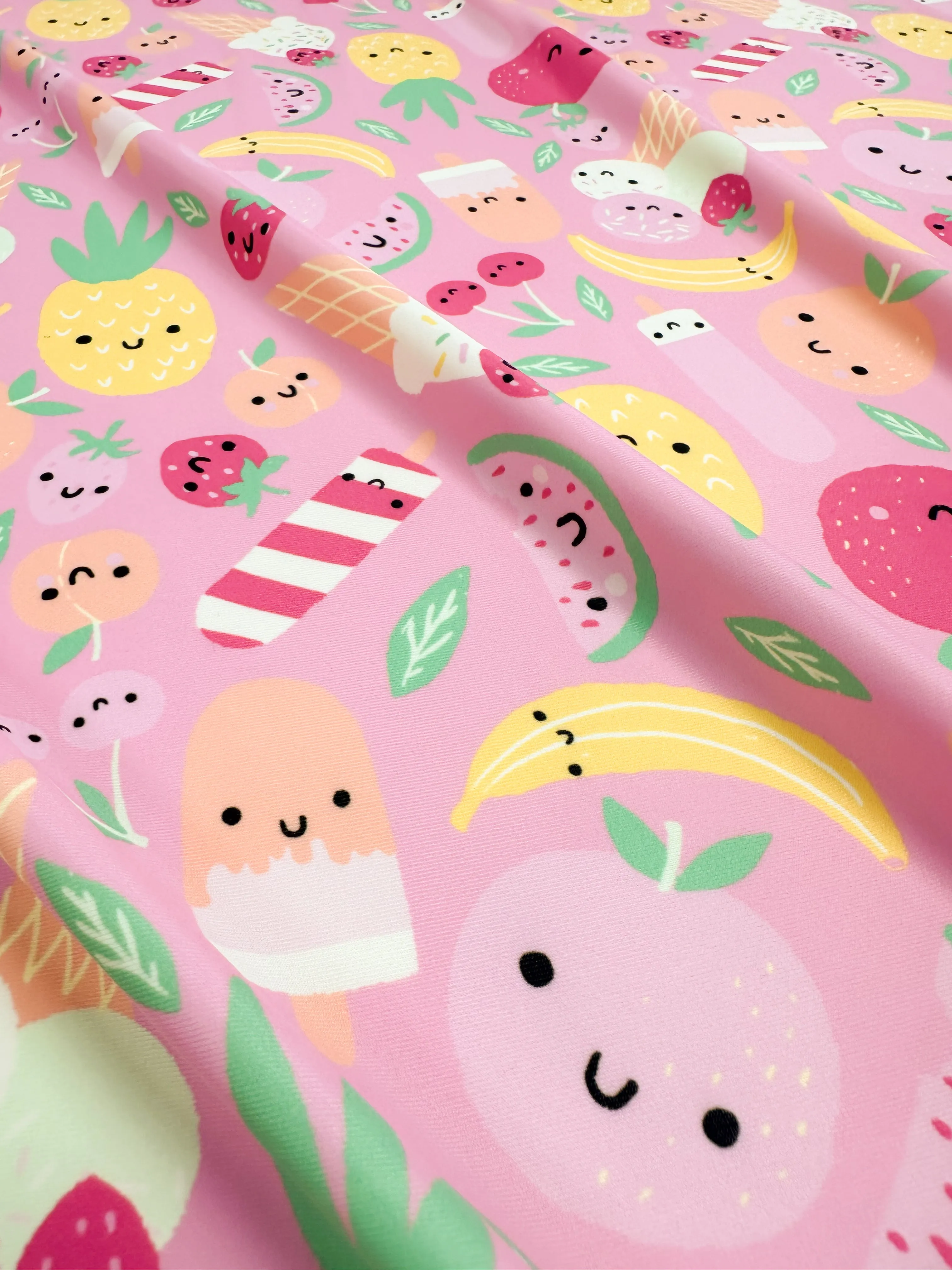 Printed Nylon Lycra - Fruit Salad - 152cm