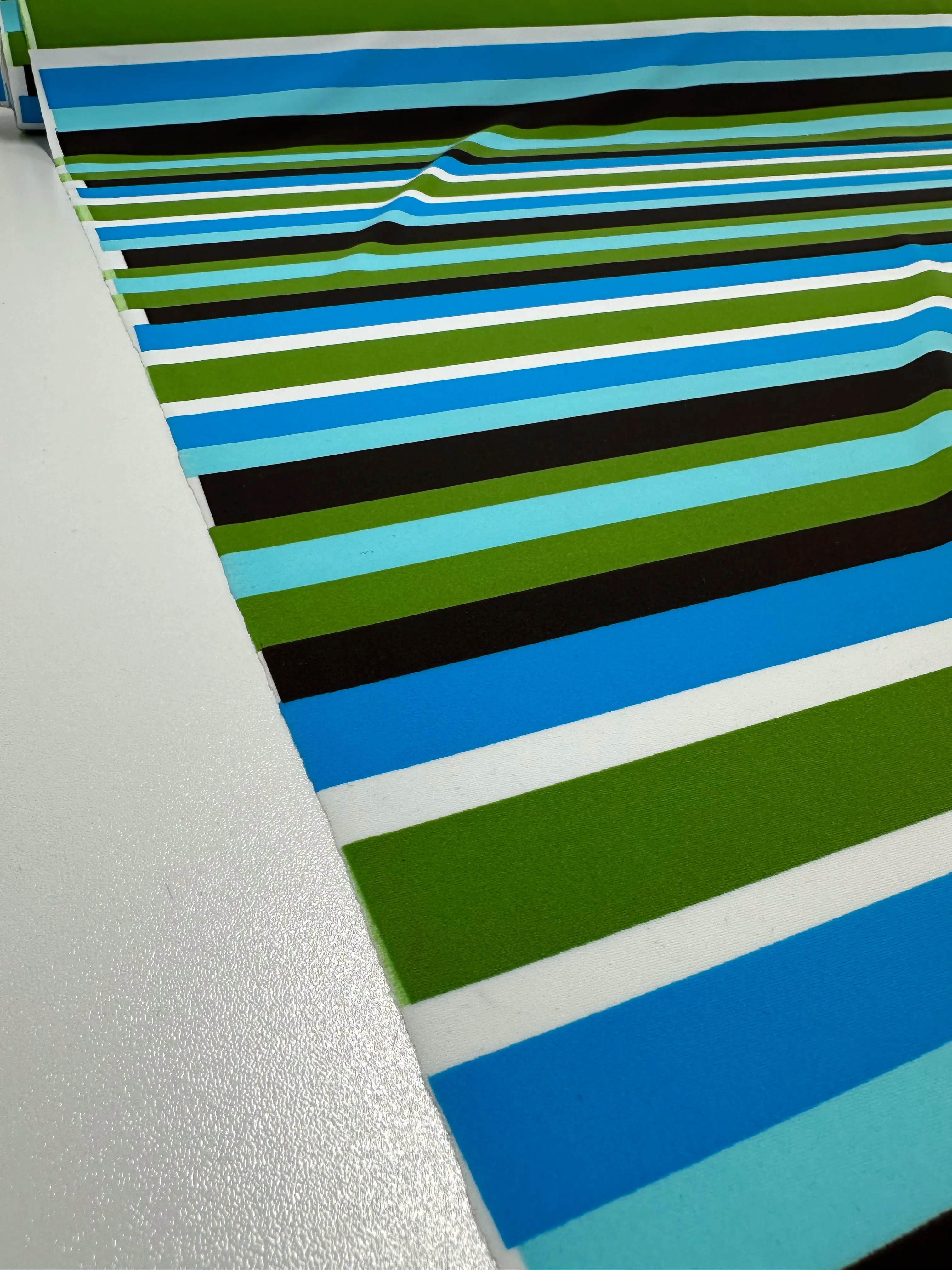 Printed Nylon Lycra - Stripey Lanes - 147cm