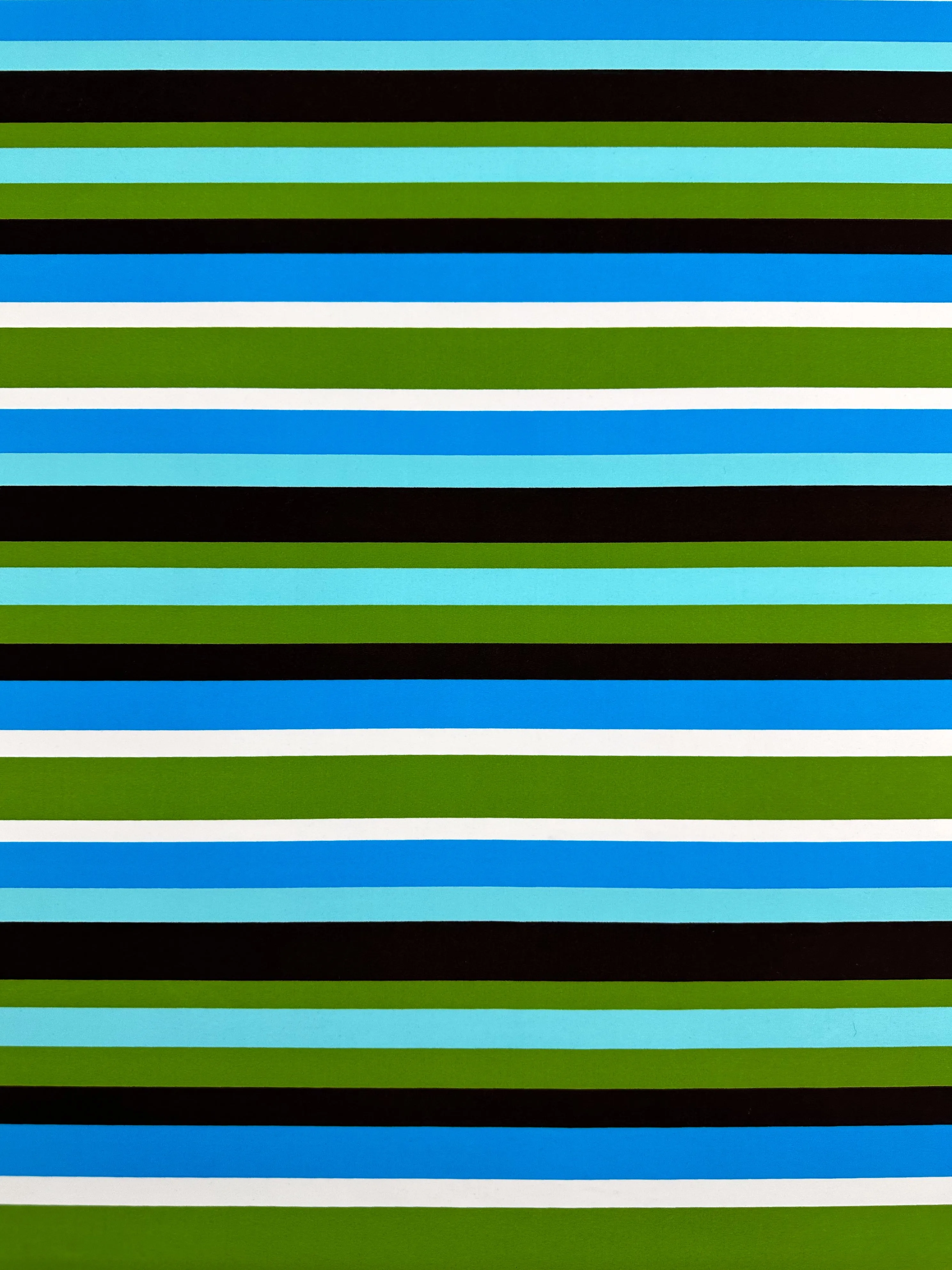 Printed Nylon Lycra - Stripey Lanes - 147cm