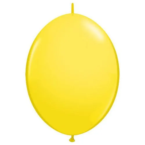 Qualatex QuickLink Yellow 12" Latex Balloons (50/Pk)