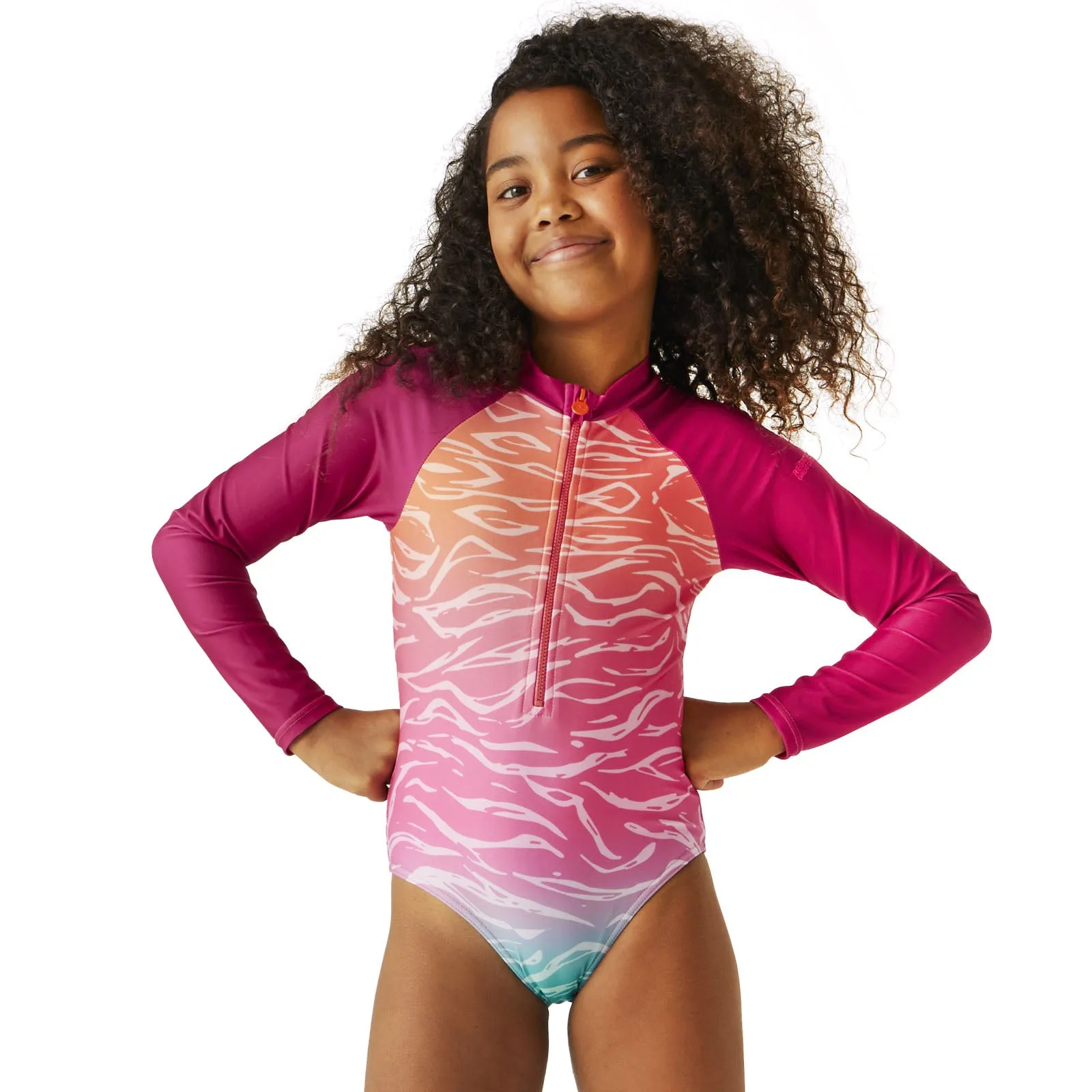 Regatta Kids Long Sleeve UV Protect Swimming Costume