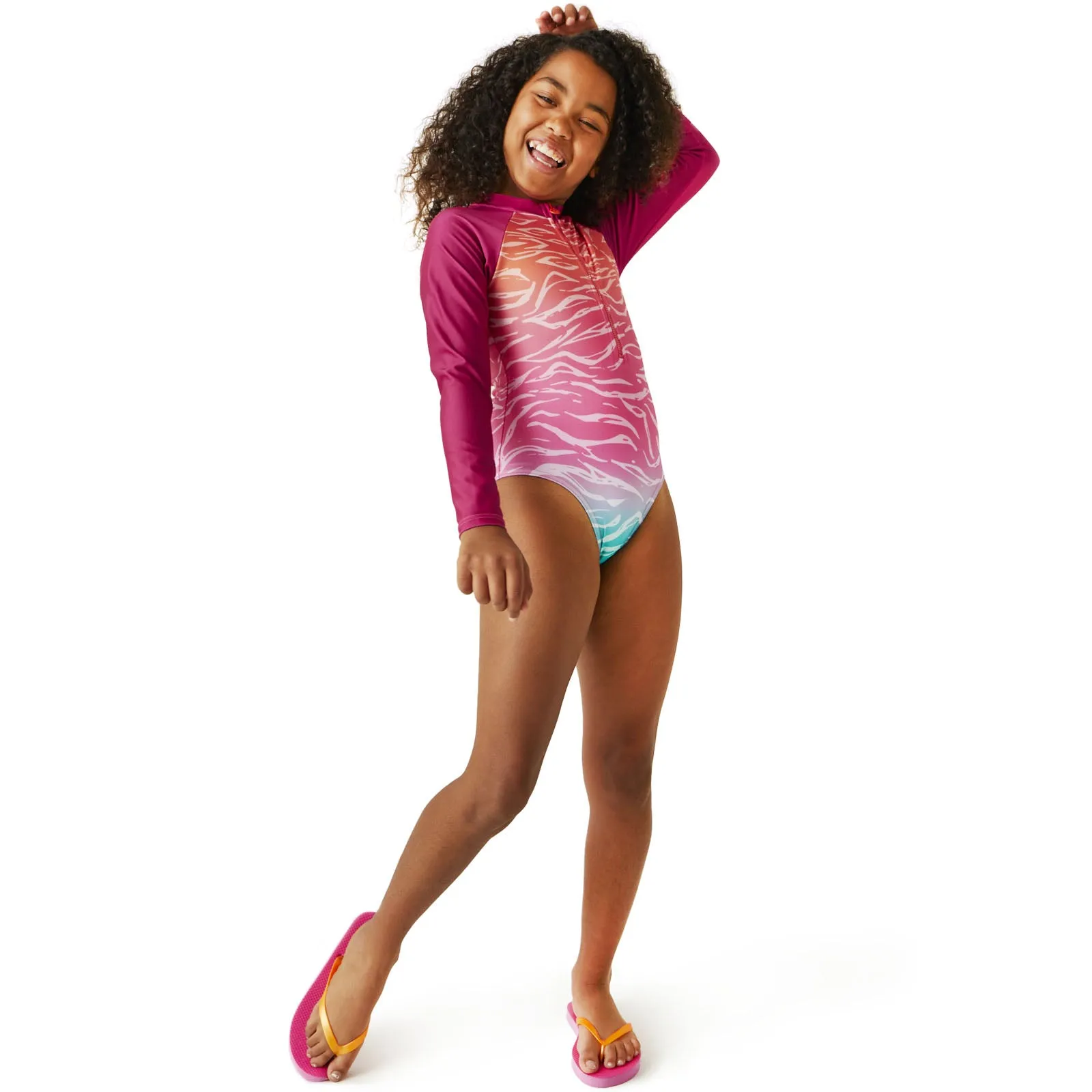 Regatta Kids Long Sleeve UV Protect Swimming Costume