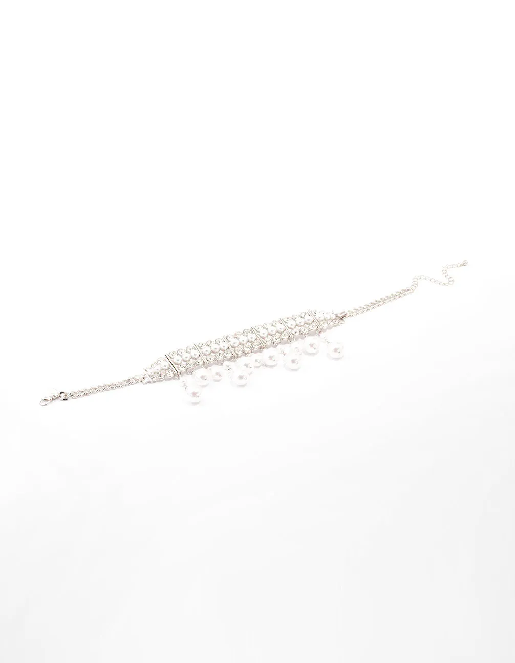Silver Statement Pearl Choker