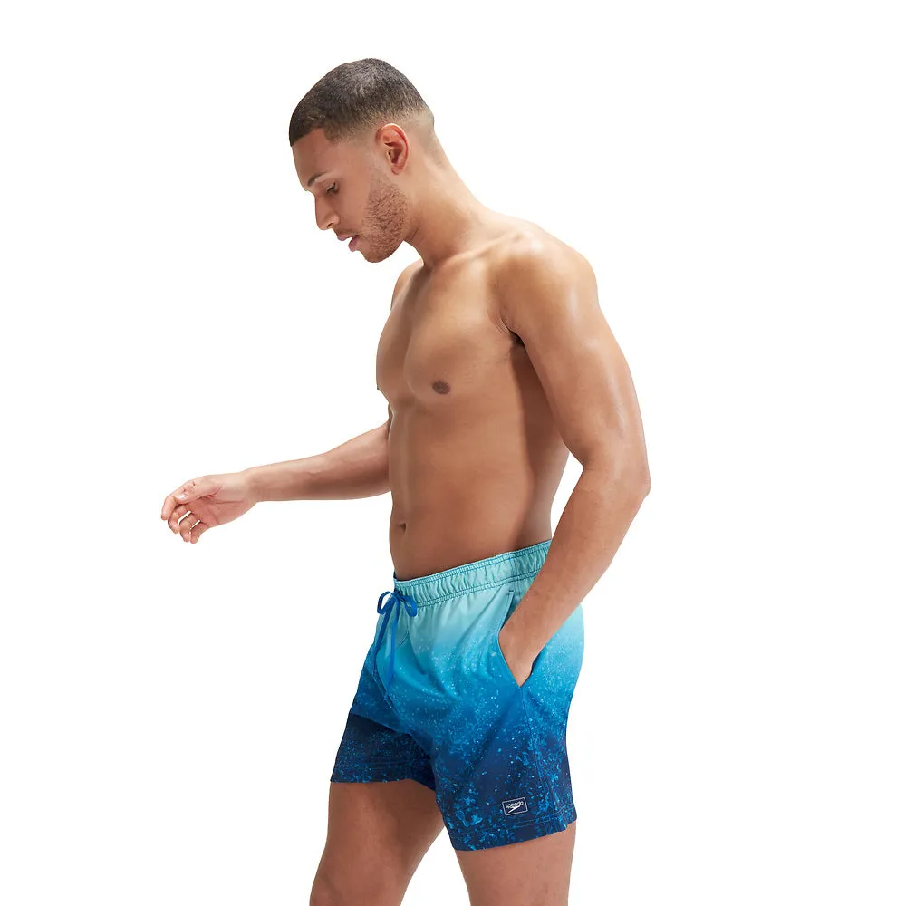 Speedo Mens Print Redondo Edge Volley 17 inch - Turkish Sea