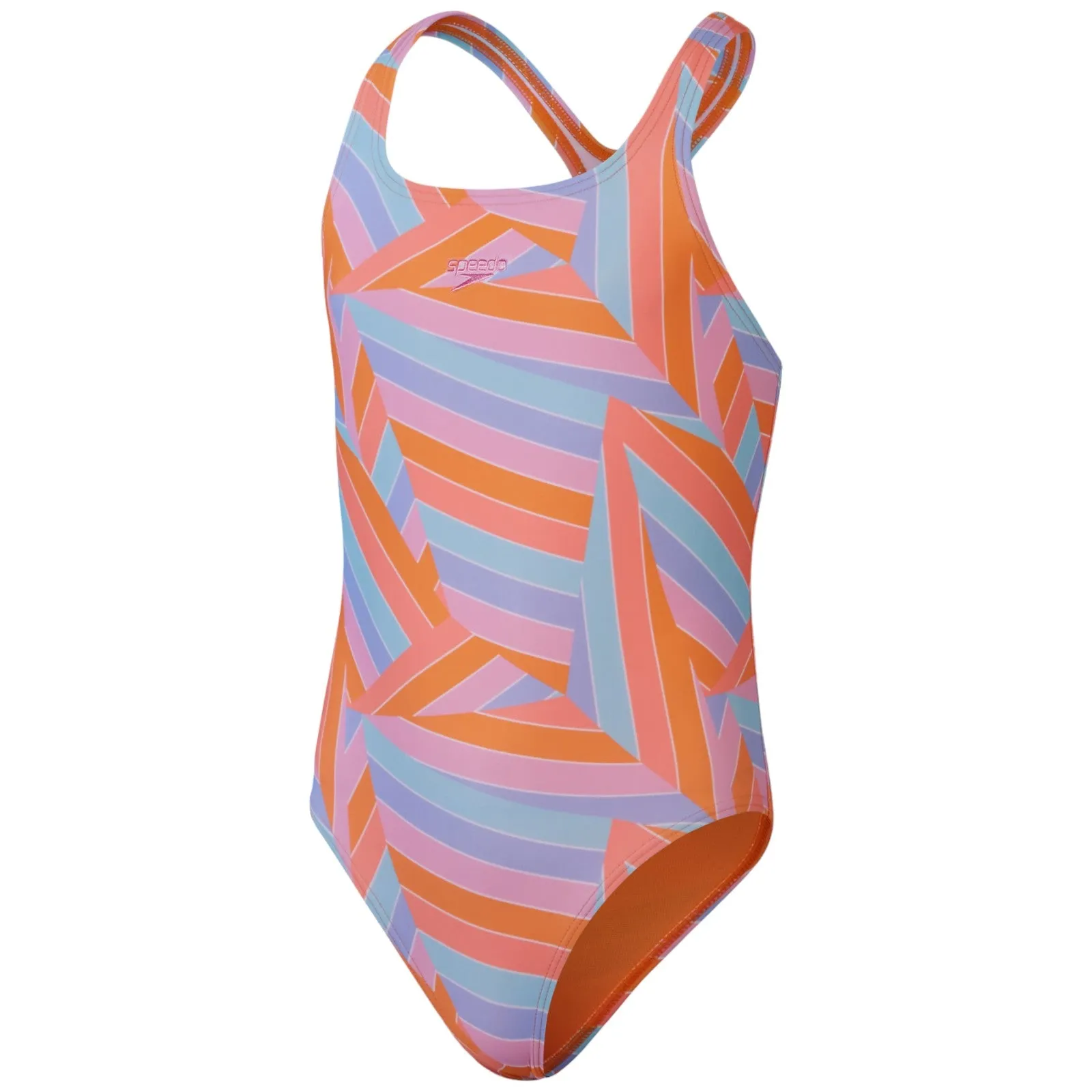 Speedo Printed Medalist Girls Swimsuit