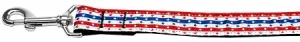 Stars In Stripes Nylon Dog Leash 3-8 Inch Wide 6ft Long