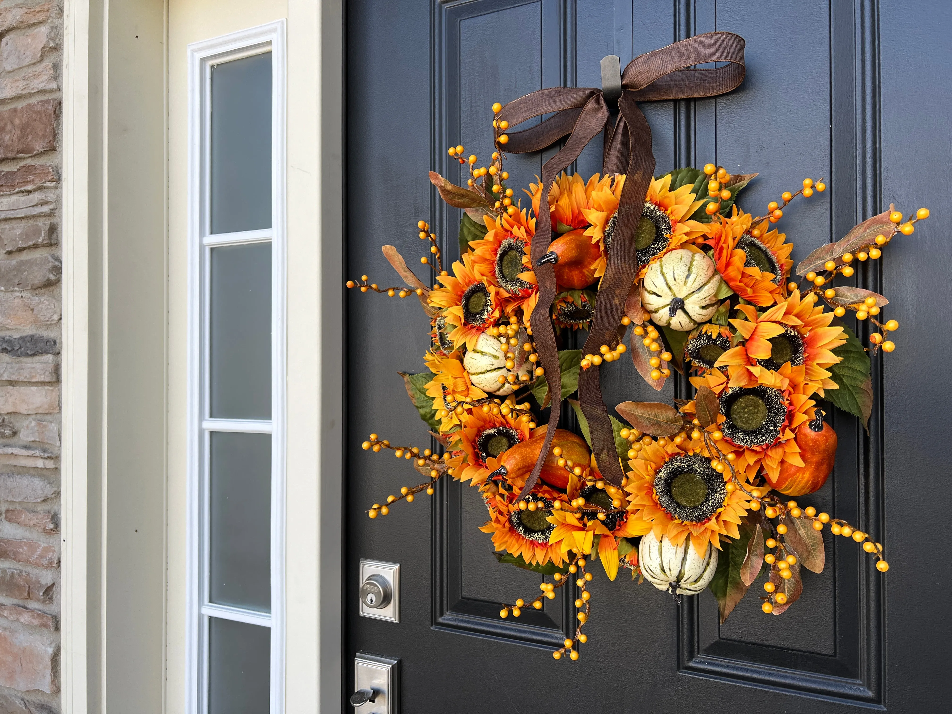 Sunlit Harvest Sunflower Wreath