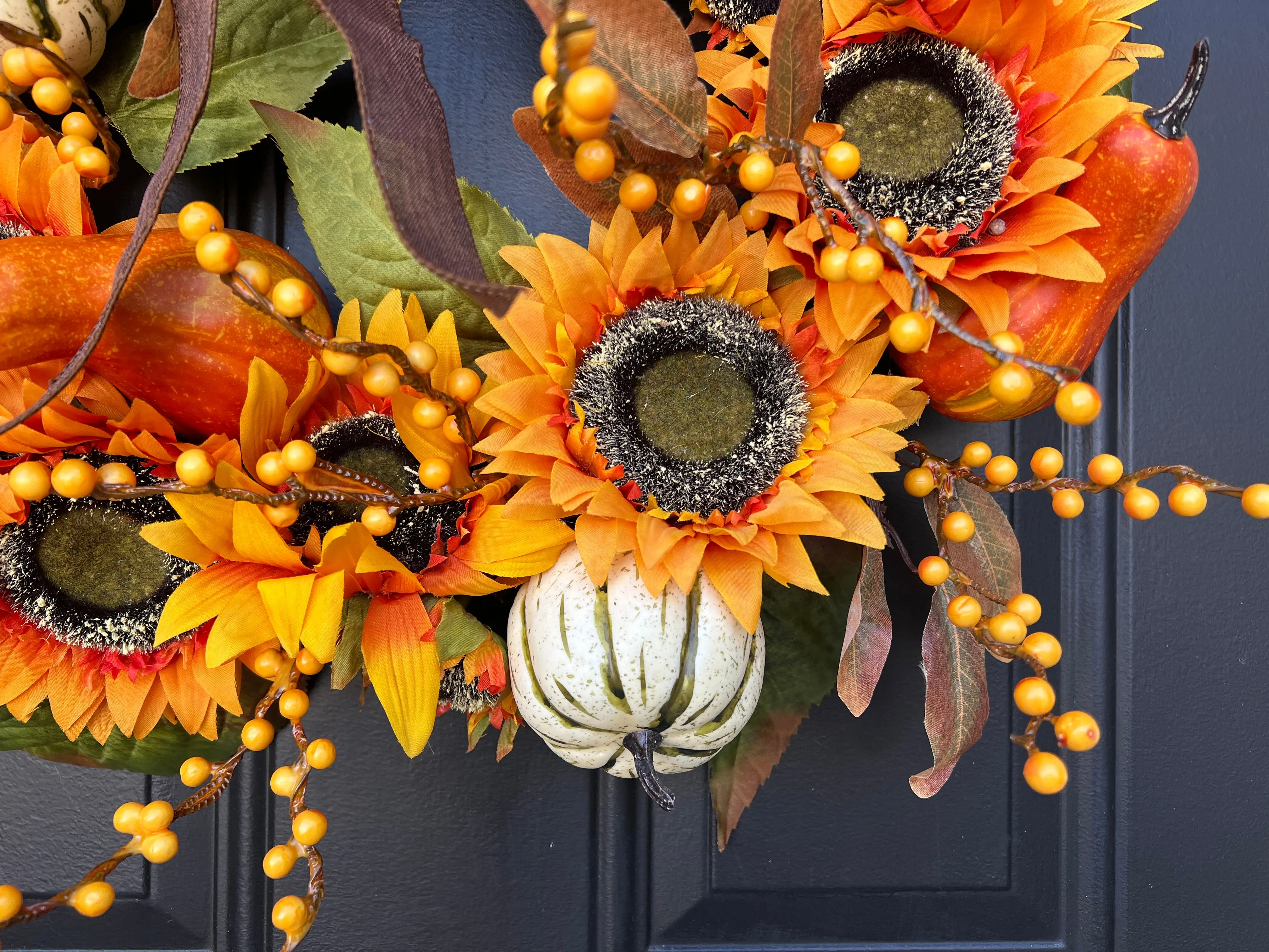 Sunlit Harvest Sunflower Wreath