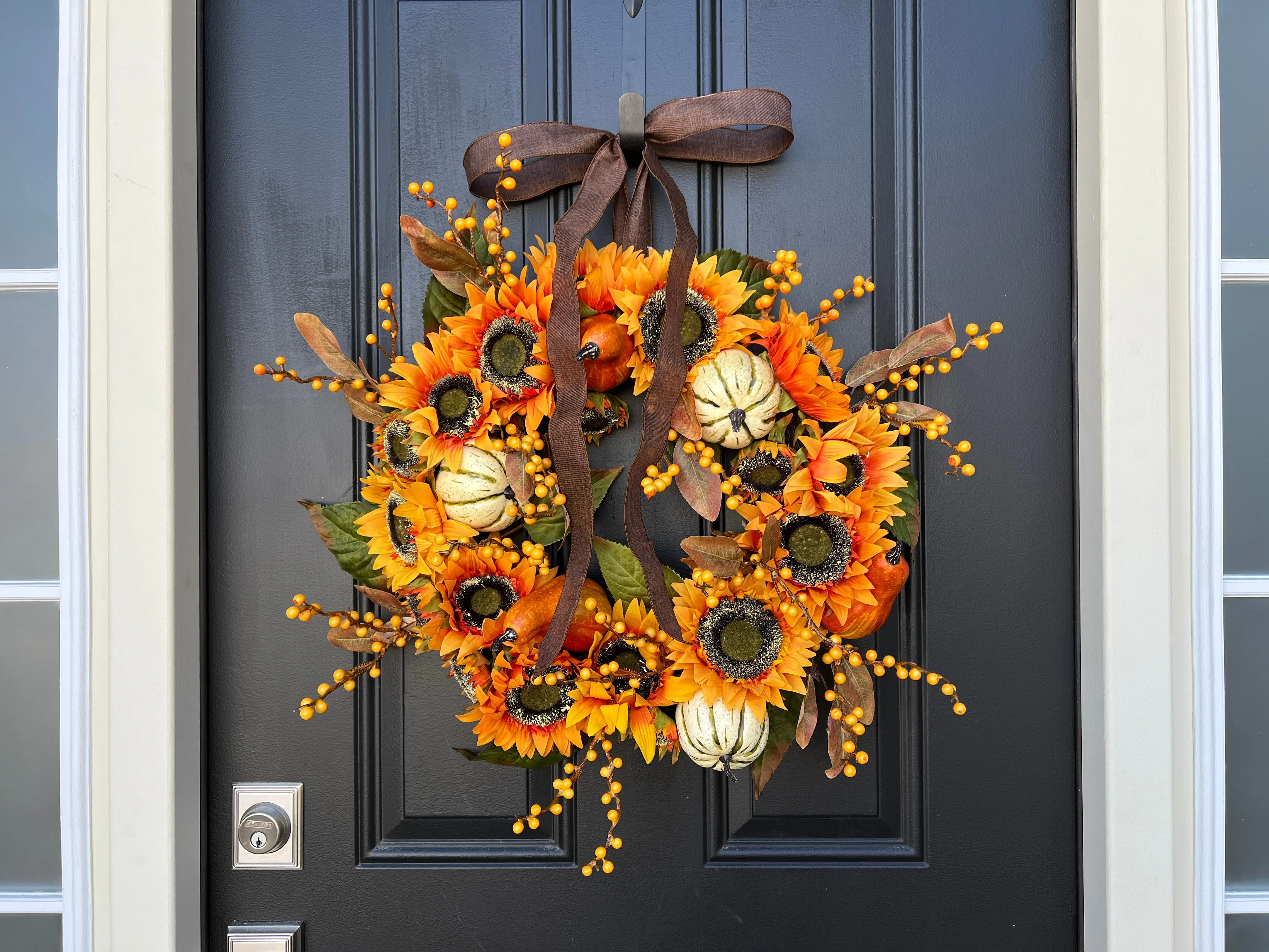 Sunlit Harvest Sunflower Wreath