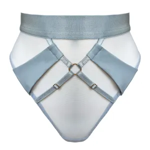 Vero high waist thong - dusty blue