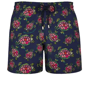 Vilbrequin Men Stretch Swimwear Provencal Turtles Blue
