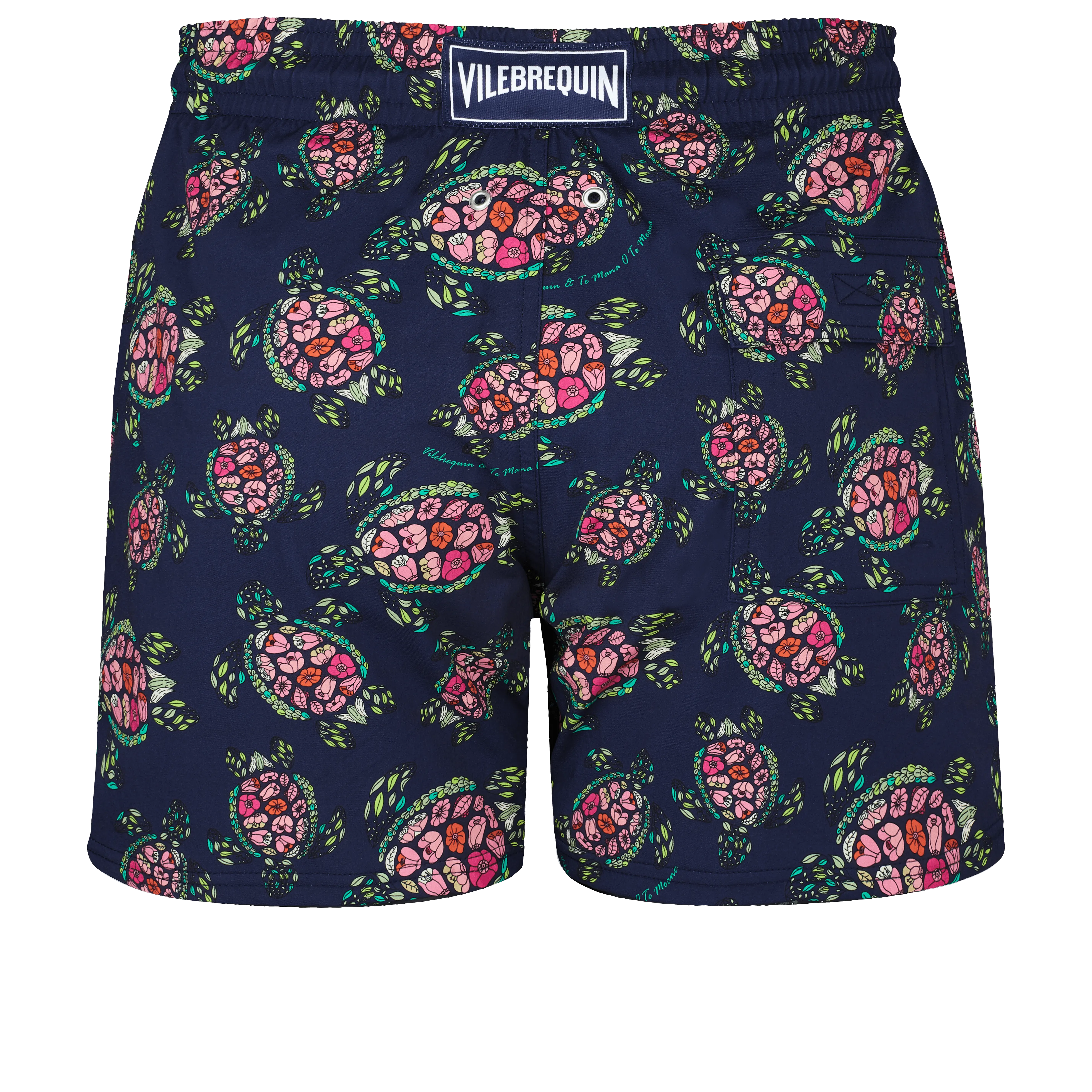 Vilbrequin Men Stretch Swimwear Provencal Turtles Blue
