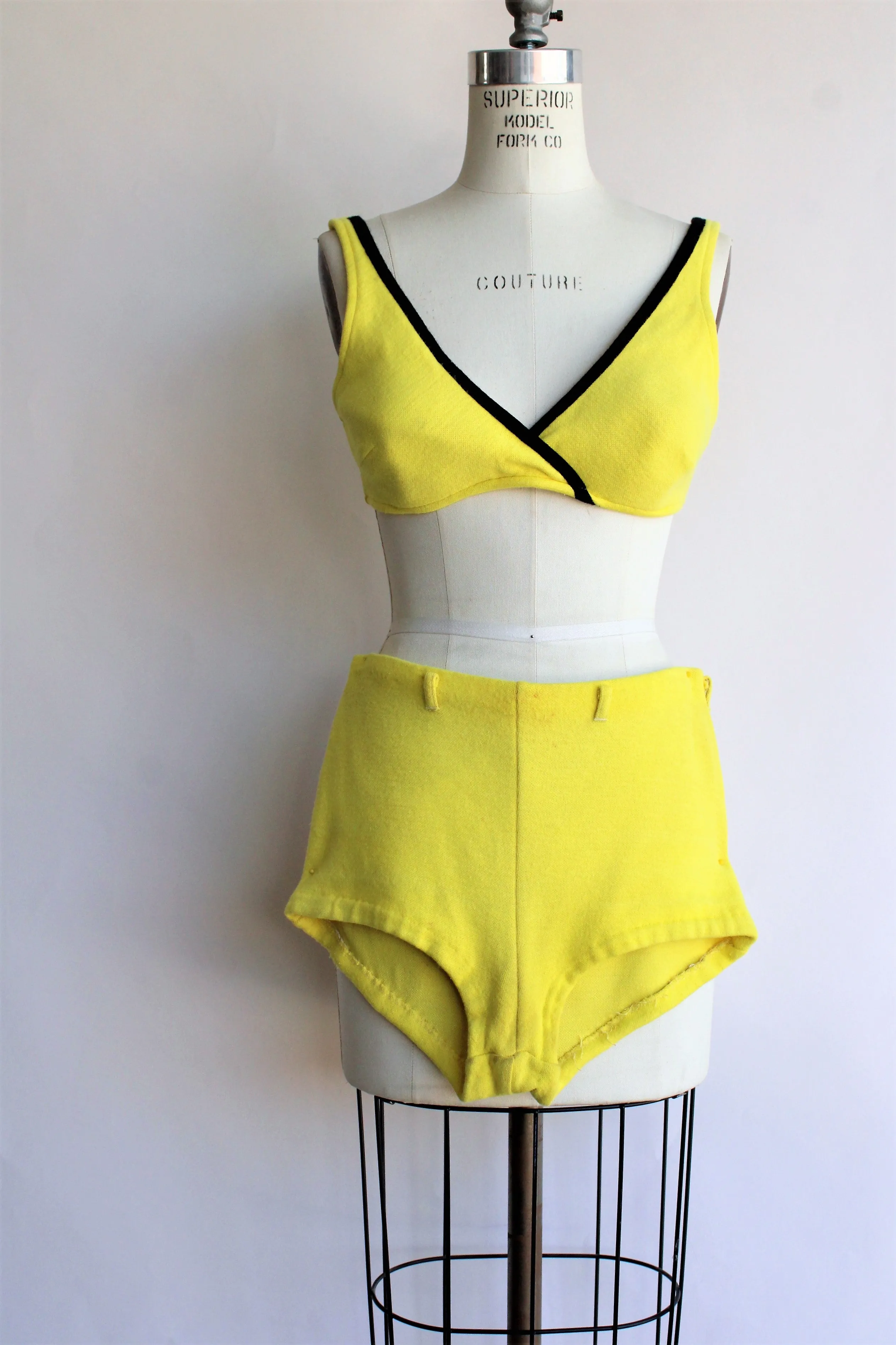 Vintage 1960s Yellow Bikini From Sears