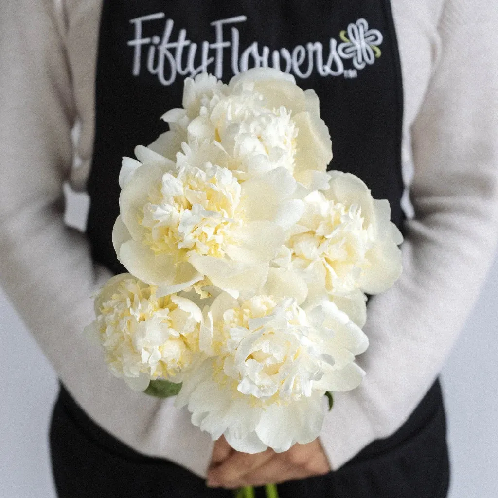 White Peonies for August Delivery