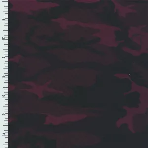 XL0011 Printed Spandex Tricot Promo print MAROON CAMO