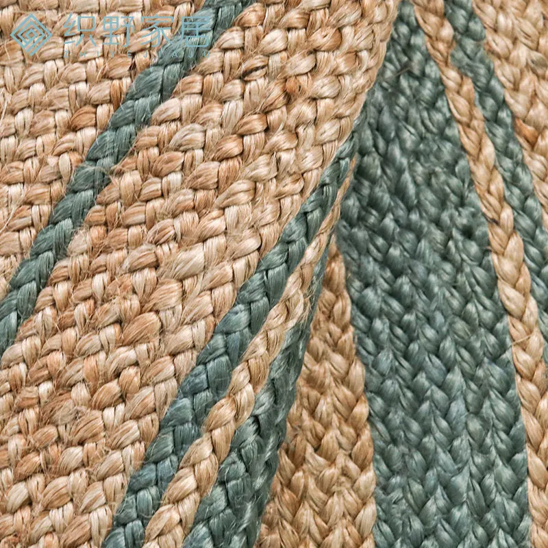 Yellow Hemp Round Carpet